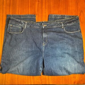 Old Navy wide leg cropped jeans